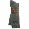 Lincoln Outfitters Men's Merino Wool Blend Boot Sock 2 Pack Black Large - RT/L2/822-BLK/GRN - Socks