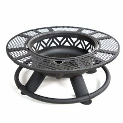 Lincoln Outfitters Steel Fire Pit with BBQ Grate - 90-165-0204 - Fire Pits & Heaters -Cheap Lincoln Outfitters Store 2f3e653e6b5b72e438e62a9c5f437323ba594c00 32150005 8