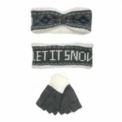 Lincoln Outfitters Women's Warm Hearted Headband and Glove Set Mint - P11710-MNT - Winter Headband and Glove Set