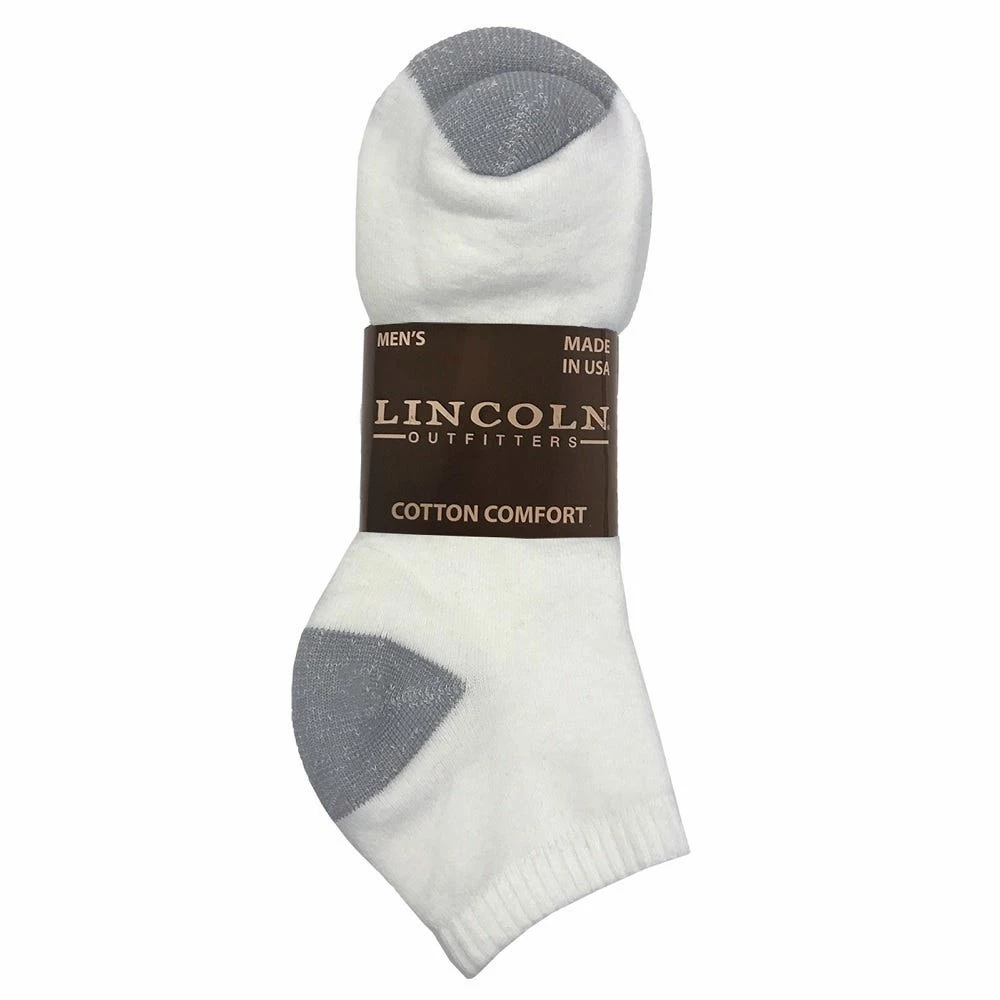 Lincoln Outfitters Men's Cotton No-Show Sock 3 Pack X-Large White - L3-950-W-XL - Socks 1 Lincoln Outfitters Men's Cotton No-Show Sock 3 Pack X-Large White - L3-950-W-XL - Socks