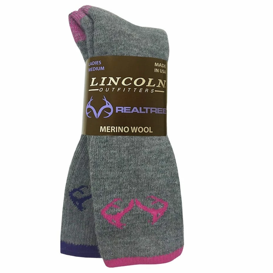 Lincoln Outfitters Ladies Merino Wool Boot Sock 2 Pack Medium - RT/L2/823-PK/PU-M - Socks Women's 1 Lincoln Outfitters Ladies Merino Wool Boot Sock 2 Pack Medium - RT/L2/823-PK/PU-M - Socks Women's