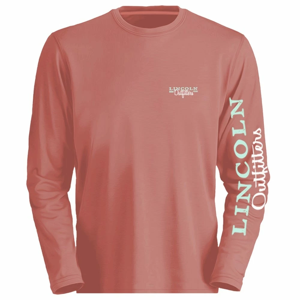 Lincoln Outfitters Women's Lincoln Ladies Logo Long Sleeve T-Shirt Burnt Coral - LO-LLS706-BTC - Long Sleeve Shirts Women's 1 Lincoln Outfitters Women's Lincoln Ladies Logo Long Sleeve T-Shirt Burnt Coral - LO-LLS706-BTC - Long Sleeve Shirts Women's