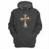 Lincoln Outfitters Cross Design Ladie's Long Sleeve Hoodie, Charcoal Heather - LO-LH27 - Hooded Sweatshirts Women's