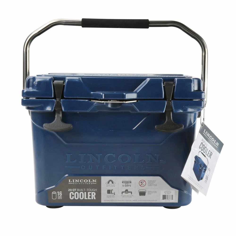 Lincoln Outfitters 20 Quart High Performance Cooler, Blue - 87-673-0204 - Coolers 1 Lincoln Outfitters 20 Quart High Performance Cooler, Blue - 87-673-0204 - Coolers