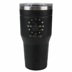 Lincoln Outfitters 30oz Tumbler Black Don't Tread On Me - 32631045 - Tumblers
