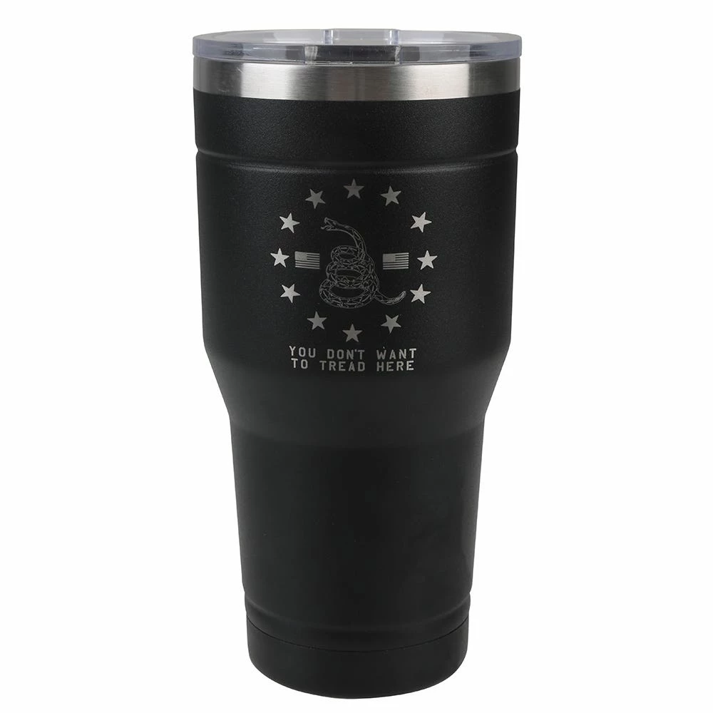 Lincoln Outfitters 30oz Tumbler Black Don't Tread On Me - 32631045 - Tumblers 1 Lincoln Outfitters 30oz Tumbler Black Don't Tread On Me - 32631045 - Tumblers