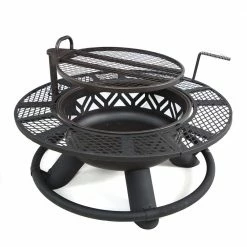 Lincoln Outfitters Steel Fire Pit with BBQ Grate - 90-165-0204 - Fire Pits & Heaters -Cheap Lincoln Outfitters Store 9dd38536535261cd43d28b40d1f9284efd8e748f 32150005 3