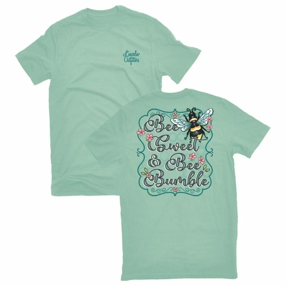Lincoln Outfitters Ladies Bee Sweet and Bee Bumble Short Sleeve T-Shirt - LO-L206 - T-Shirts 1 Lincoln Outfitters Ladies Bee Sweet and Bee Bumble Short Sleeve T-Shirt - LO-L206 - T-Shirts