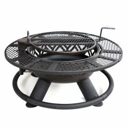 Lincoln Outfitters Steel Fire Pit with BBQ Grate - 90-165-0204 - Fire Pits & Heaters -Cheap Lincoln Outfitters Store ae9c60f46d119a2f54e0196b346dacf0d90088cb 32150005 4