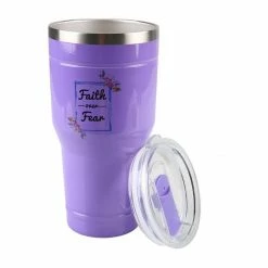 Lincoln Outfitters "Faith Over Fear" 30 oz. Religious Tumbler, Purple - 89-639-0204 - Tumblers -Cheap Lincoln Outfitters Store bc47cf53c54ad1263af82e4f7013526cf98ded75 32631062 3