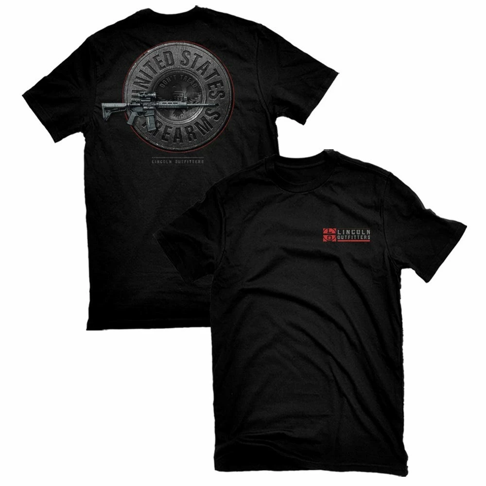 Lincoln Outfitters Men's Short Sleeve United States Firearms Design T-Shirt Black - LO-138 - T-Shirts 1 Lincoln Outfitters Men's Short Sleeve United States Firearms Design T-Shirt Black - LO-138 - T-Shirts