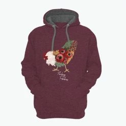 Lincoln Outfitters Flocking Fabulous Ladie's Long Sleeve Hoodie, Windsor Wine Light Heather - LO-LH34 - Hooded Sweatshirts Women's