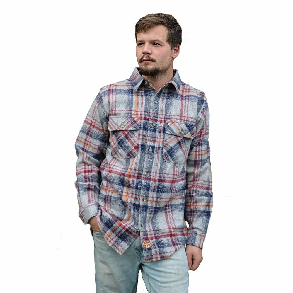 Lincoln Outfitters Men's Big and Tall Brawny Flannel Cloud Heather LOFB-E0400CLDBT - Long Sleeve Shirts 1 Lincoln Outfitters Men's Big and Tall Brawny Flannel Cloud Heather LOFB-E0400CLDBT - Long Sleeve Shirts