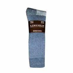 Lincoln Outfitters Men's Big Bertha Merino Wool Sock Charcoal - L844-CH - Socks