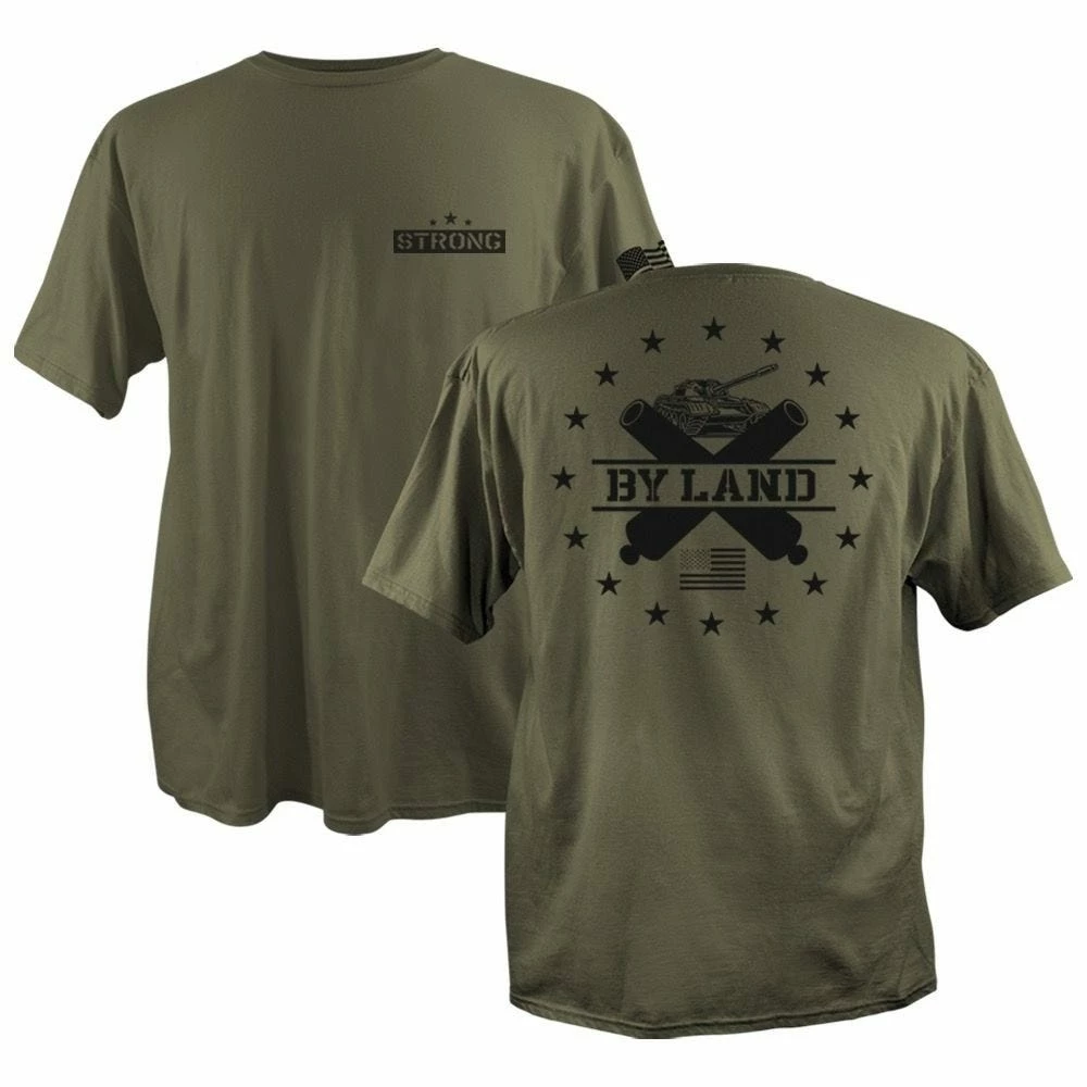 Lincoln Outfitters Men's By Land Short Sleeve T-Shirt - SG-83 - T-Shirts 1 Lincoln Outfitters Men's By Land Short Sleeve T-Shirt - SG-83 - T-Shirts